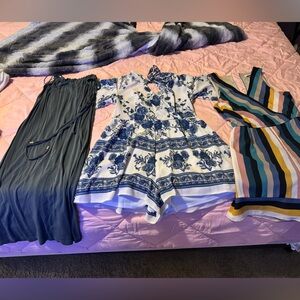 Bundle of clothes. Pants , dress shirt and shirt